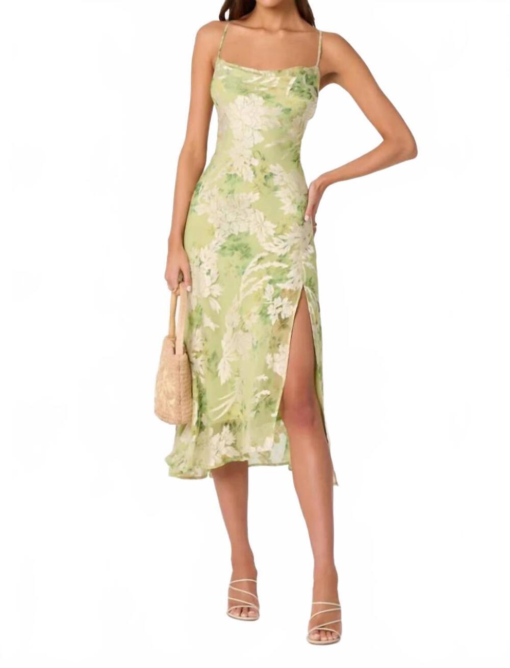 NEW ASTR gaia dress in green